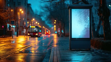 night view of the city
