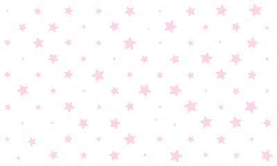 vector pink stars pattern wrapping paper white background