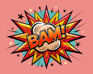 Obraz premium Comic Explosion. Cartoon explosion. 