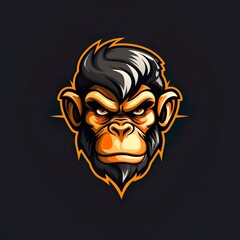 vector design gorilla Mascot gaming and esport logo