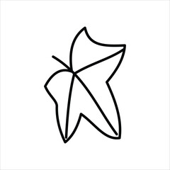 leaves icon vector stock illustration 