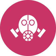 Gas Mask Icon Style