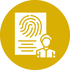 Biometric Data Icon Style
