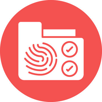 Dactyloscopic Data Icon Style