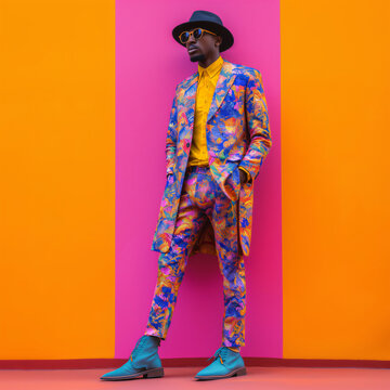 retro 80s black man fashion