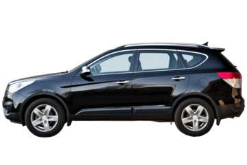SUV car, side view, cut out - stock png.