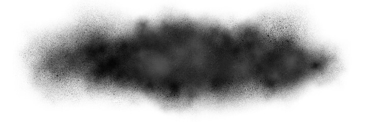 Fototapeta na wymiar splashes of transparent black paint spray
