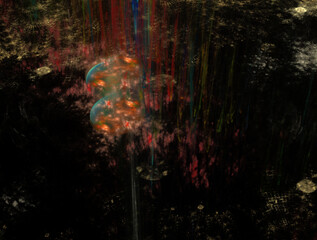 Imaginatory fractal abstract background Image