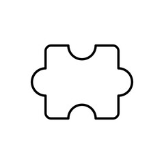 Puzzle line icon vector design