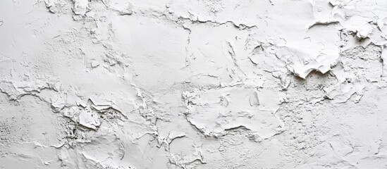 Obraz premium A monochrome winter landscape featuring a close-up of a white wall with a marble texture, resembling frozen water or snow on a liquid surface.