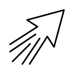 Navigation line icon vector design