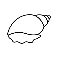 Snail line icon vector design