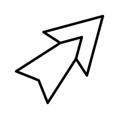 Navigation line icon vector design