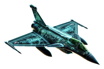 Modern fighter jet in flight - obrazy, fototapety, plakaty