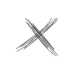 Scrible line art hand draw