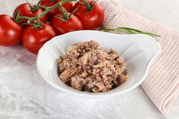 Canned tuna fish for salad