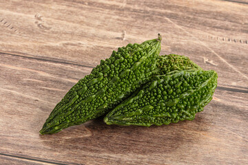 Green raw bitter lemon vegetables