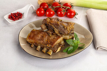 Roasted Lamb ribs with spices