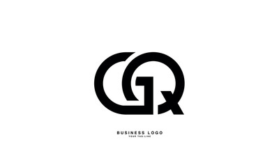 Fototapeta premium GQ, QG, G, Q, Abstract Letters Logo Monogram