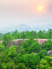 Pai Canyon at sunset,and dramatic scenery, Mae Hong Son province,northern Thailand.