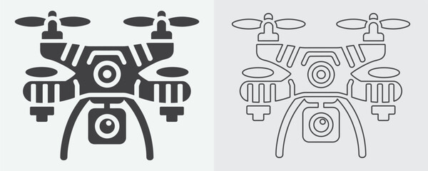 Drone black icon. Vector drone icon black design. drone icon symbol design drone icon or logo isolated sign symbol vector illustration black drone on white background vector art