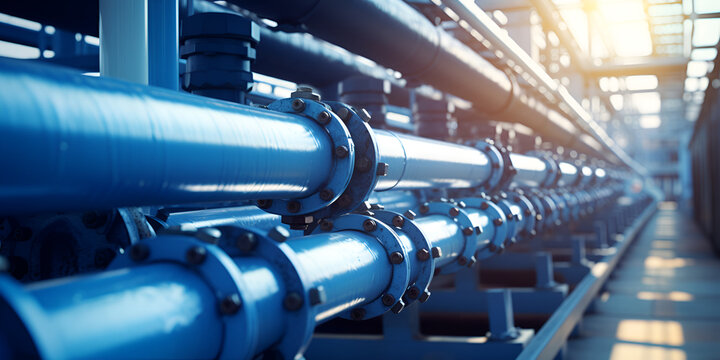 A complex gas pipeline system at a gas industry enterprise a supplier of vital energy resources