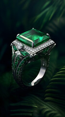 Richly Colored Emerald Gemstone, Master Piece of Nature's creation - A Symbol of Luxury and Elegance.