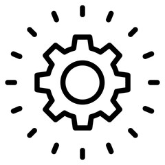 gear icon, cog wheel, engine circle, 
