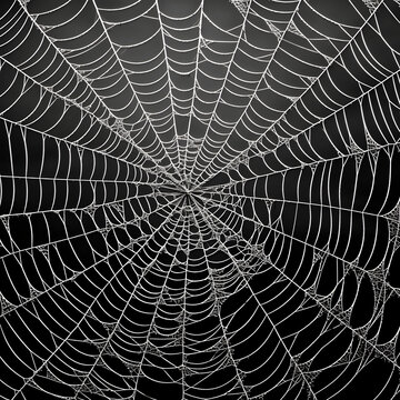 White Spider cobweb design