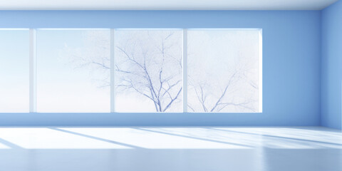 冬　窓　部屋　