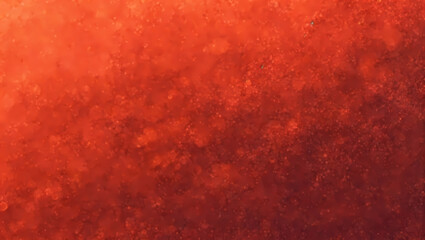 Fiery Coral Orange Glowing Grainy Gradient Background Noise Grunge Texture for Webpage Header or Banner Design.