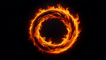 Majestic blaze wheel with soaring flames, creating a striking contrast on a black canvas for impactful visual compositions.
Generative AI.