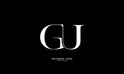 GU, UG, G, U, Abstract Letters Logo Monogram