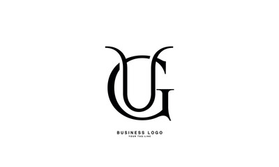 GU, UG, G, U, Abstract Letters Logo Monogram