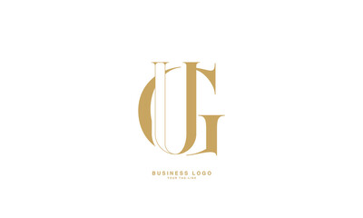 GU, UG, G, U, Abstract Letters Logo Monogram