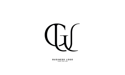GU, UG, G, U, Abstract Letters Logo Monogram