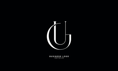 GU, UG, G, U, Abstract Letters Logo Monogram