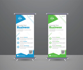Business roll up banner design template
