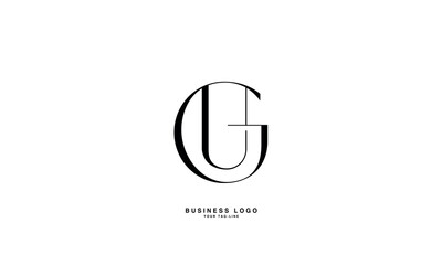 GU, UG, G, U, Abstract Letters Logo Monogram