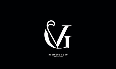 GV, VG, G, V, Abstract Letters Logo Monogram