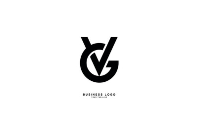 GV, VG, G, V, Abstract Letters Logo Monogram