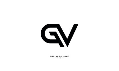 GV, VG, G, V, Abstract Letters Logo Monogram