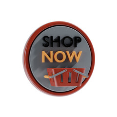 shop now button 3d icon
