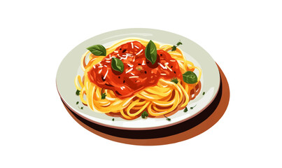 Bolognese vector flat minimalistic isolated illustration