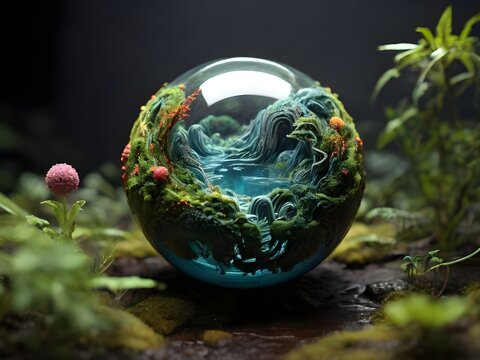Sphere of Enchantment: Nature’s Magic Captured, generative AI