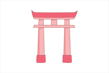 Spring Japan Style Sticker Design