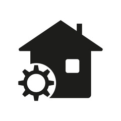 Property construction icon. Vector illustration. EPS 10.