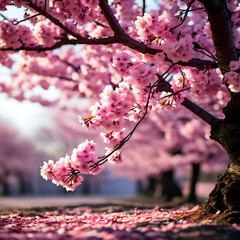 beautiful pink and purple flower tree, pink flower background pink flower tree background