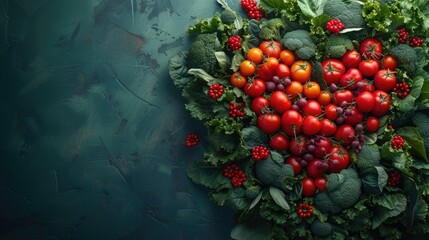 A nourishing lifestyle: fruits and vegetables, diet, proper nutrition and healthy habits to enhance vitality, well-being and longevity in everyday life