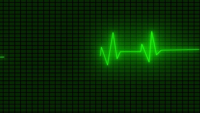 Heart rate monitors electrocardiogram EKG or ECG looping background